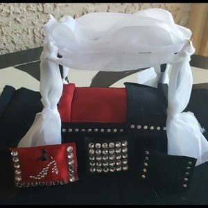 Miniature Dollhouse Handmade Bling Bed